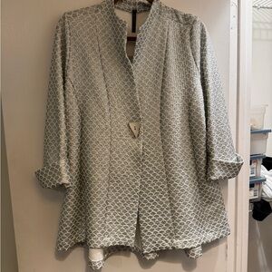 IC COLLECTION Textured Gray Jacket large